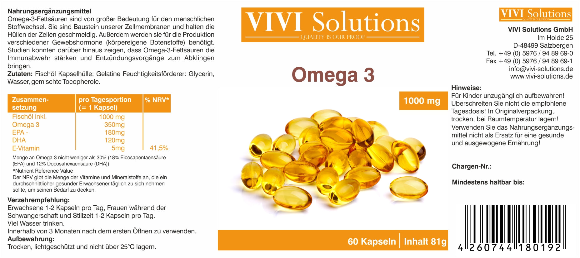 Omega 3 clearance visolie 1000 mg